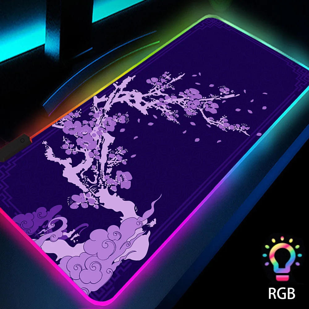 

Switch Carpet Pure White Mouse Mats Esports Game Waterproof Keyboard Pad for Computer Backlit Mat LED Luminous Rgb Table Mat