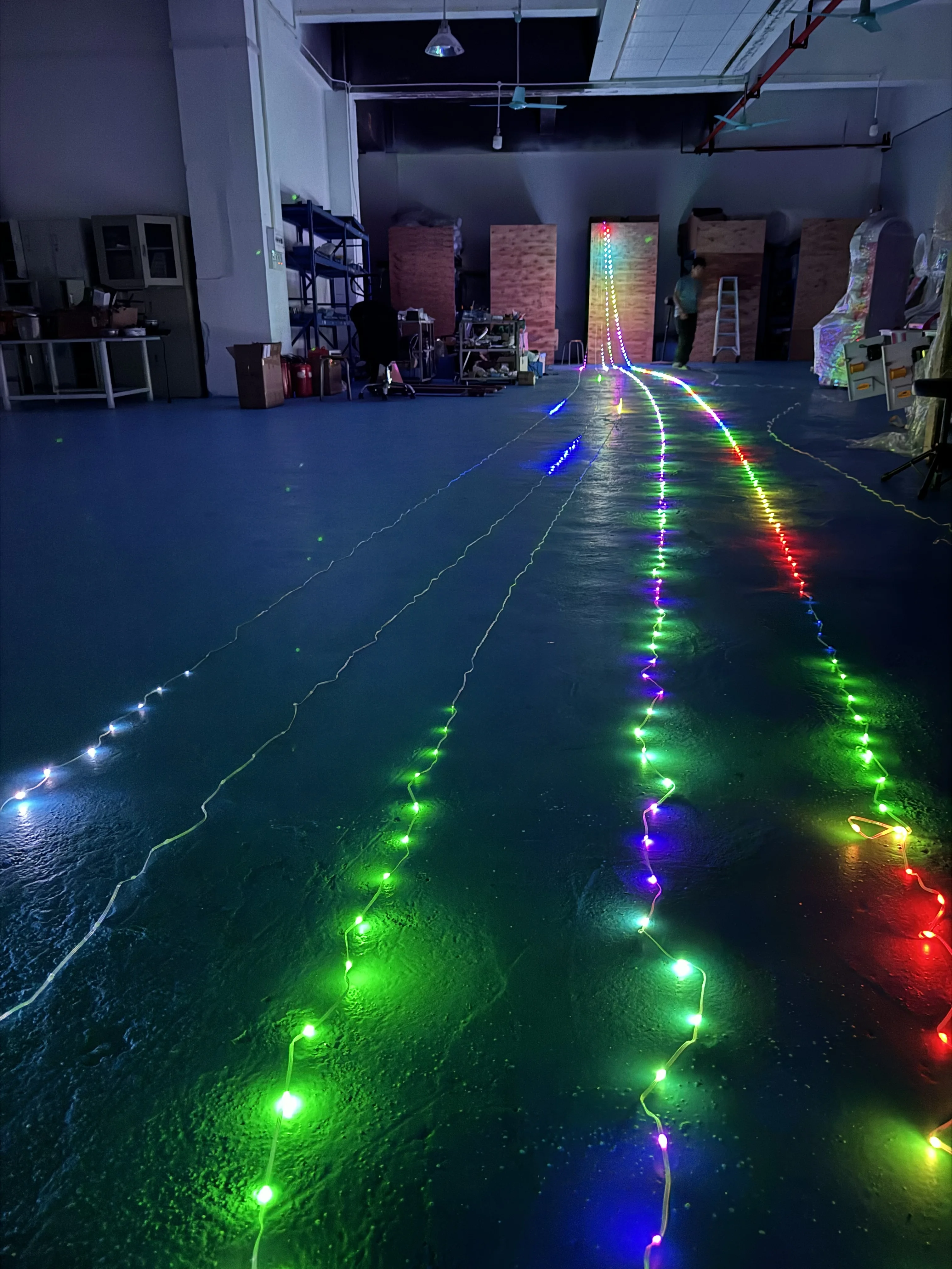 Гирлянда длиной 15 м/20 м для украшения линий большая треугольная фотовспышка