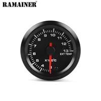 ramainer 2 52mm car exhaust gas temp gauge 7 color led pointer egt temperature ext temp meter with sensor high speed motor