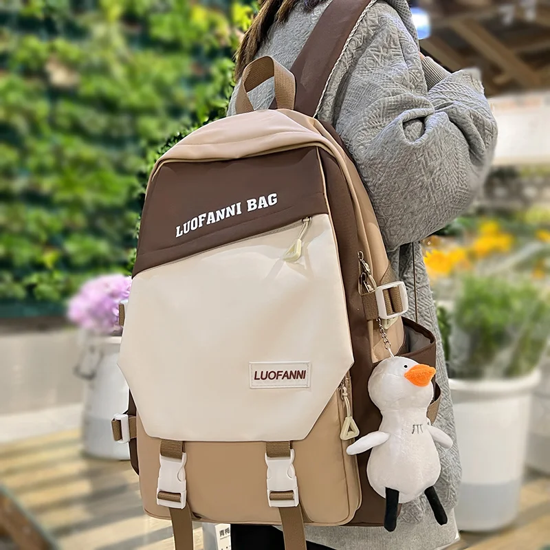 

Kawaii Women Laptop Harajuku Waterproof Bag School Trendy Girl Nylon Backpack Female Fashion Lady Cute Book College Backpack New