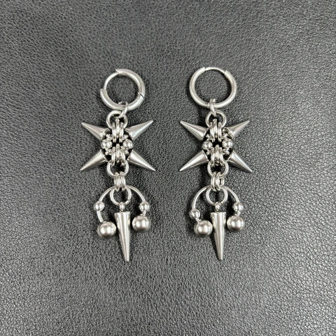 Серьги-капельки EDY STONE из нержавеющей стали