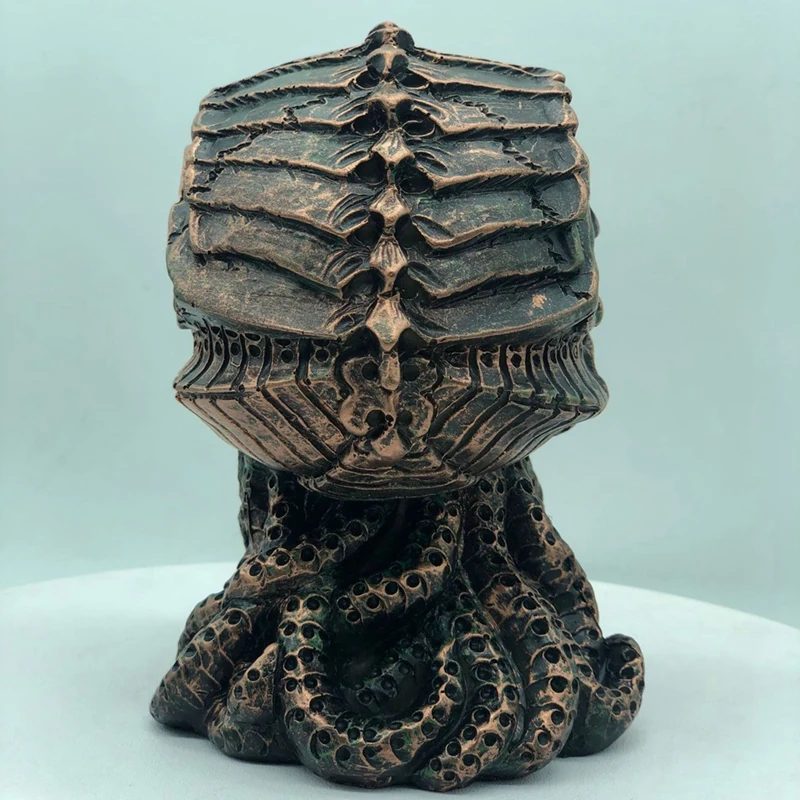 Статуя Cthulhu череп орнамент из смолы осьминог