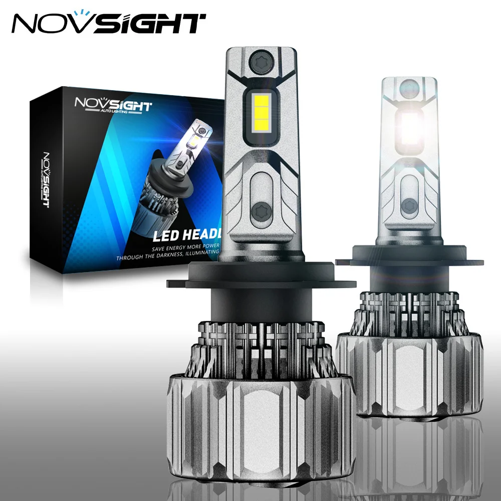 

NOVSIGHT Led H7 Car Headlight H11 H8 H9 H4 9005 HB3 9006 HB4 H3 H13 9012 9007 Bulbs 70W/80W 15000LM 12V Mini Size Auto Headlamp