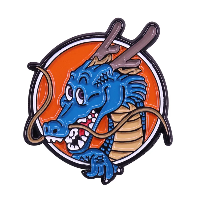 

Japanese Animation Dragon Bao Gift Pin Wrap Lapel Fashionable Creative Cartoon Brooch Lovely Enamel Badge Clothing Accessories