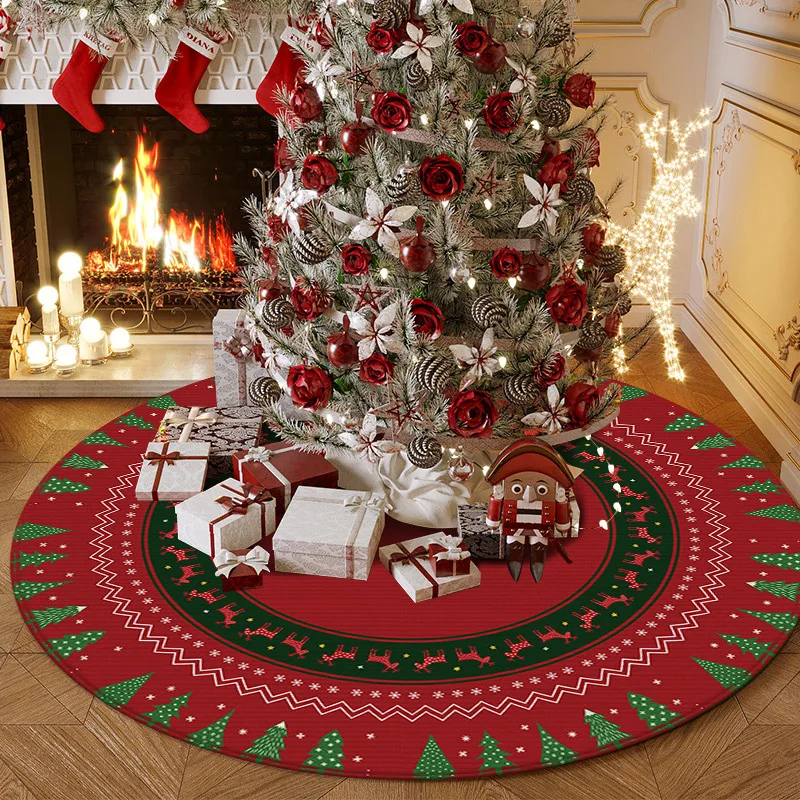 

Коврик с рождественским дизайном напольный коврик, праздничное украшение, круглый ковер для гостиной, дивана, журнального столика, коврик для домашнего использования