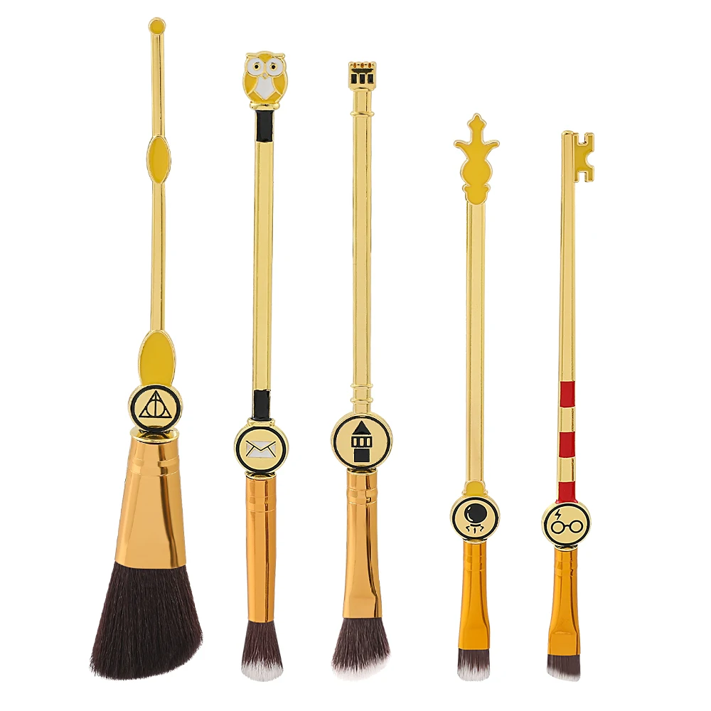 

5pcs/set Magic Wand Makeup Brushes Blush Eyeshadow Eyebrow Highlighter Brushes With Bag Women Makeup Tools