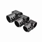 2x алюминиевый сплав 16 20 25 мм 30 мм тройное соединение трехсторонний штатив шасси углеродная труба фиксированный Разъем Держатель Адаптер для БПЛА