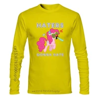 man clothing new fashion cool men t shirt women funny tshirt pinkie pie haters gonna hate with text customized printed t shirt
