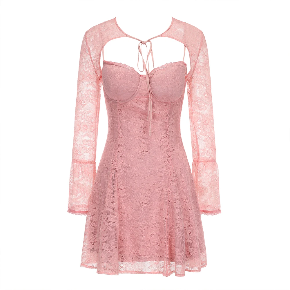 Mingmingxi Осенние вечерние платья с длинными рукавами 2024 новые поступления