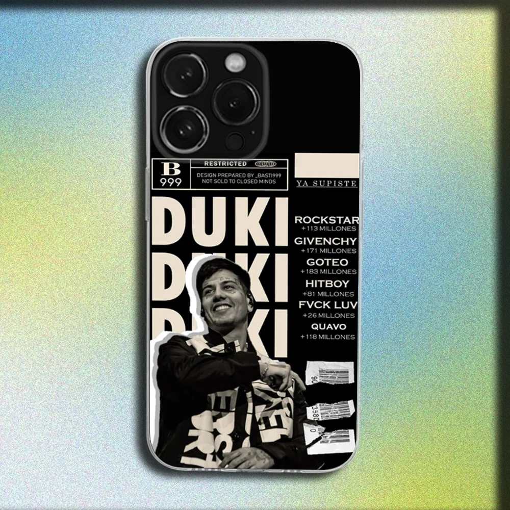 Чехол для телефона Rapper AMERI D-DUKI для iPhone 16,15,14,13,12,11 Plus, Pro, Max, XR, XS, Plus, SE, Mini, прозрачный мягкий чехол (art.: 3920ce66fa6da) - 3920ce66fa6da