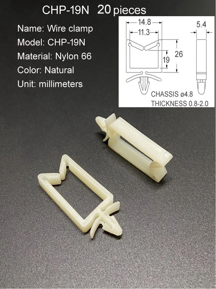 

Пластиковый материал Nylon66, натуральный цвет, без винтов, прямой в фиксированном сиденье, печатная плата, корпус, зажим кабеля, зажимы