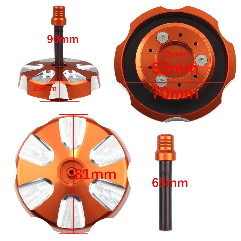Крышка топливного бака мотоцикла KTM для EXC XC SX XCW SXF EXCF 2012-2023, универсальная крышка с ЧПУ, модифицированные детали для мотокросса, эндуро, DirtBike (art.: 3920d2cdd2eb7) - 3920d2cdd2eb7