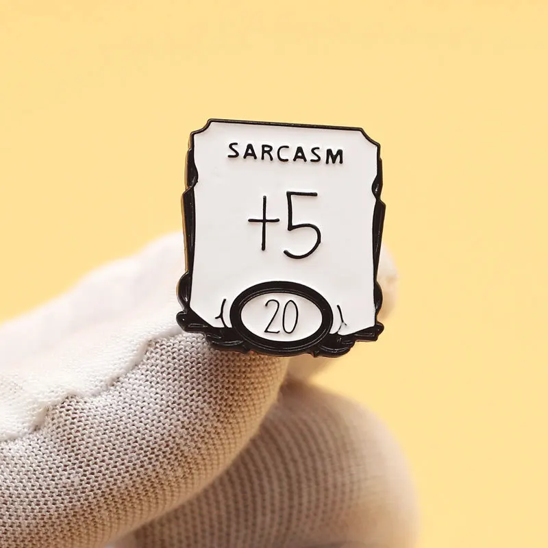 Металлическая брошь в стиле ролевых игр подземелье игральные кости DnD D20 значок