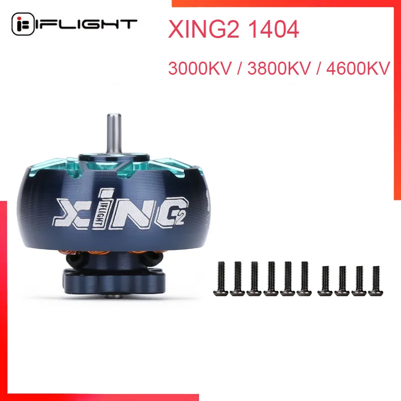 IFlight XING2 1404 3000KV / 3800KV / 4600KV 2S-4S зубочистка Сверхлегкая сборка (unibell) двигатель для FPV дрона