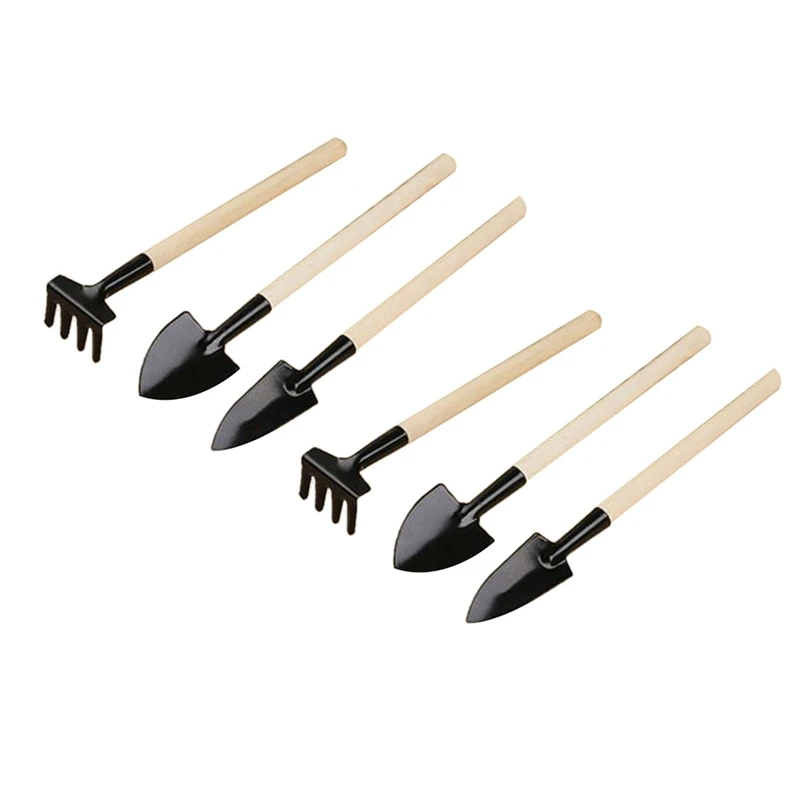 

6X Portable Mini Garden Tools Kit Small Shovel Hoe Gardening Tools