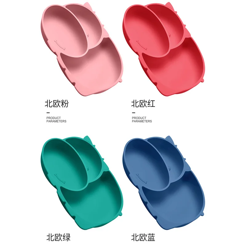 Детская интегрированная тарелка с присоской для дополнительного питания вилка