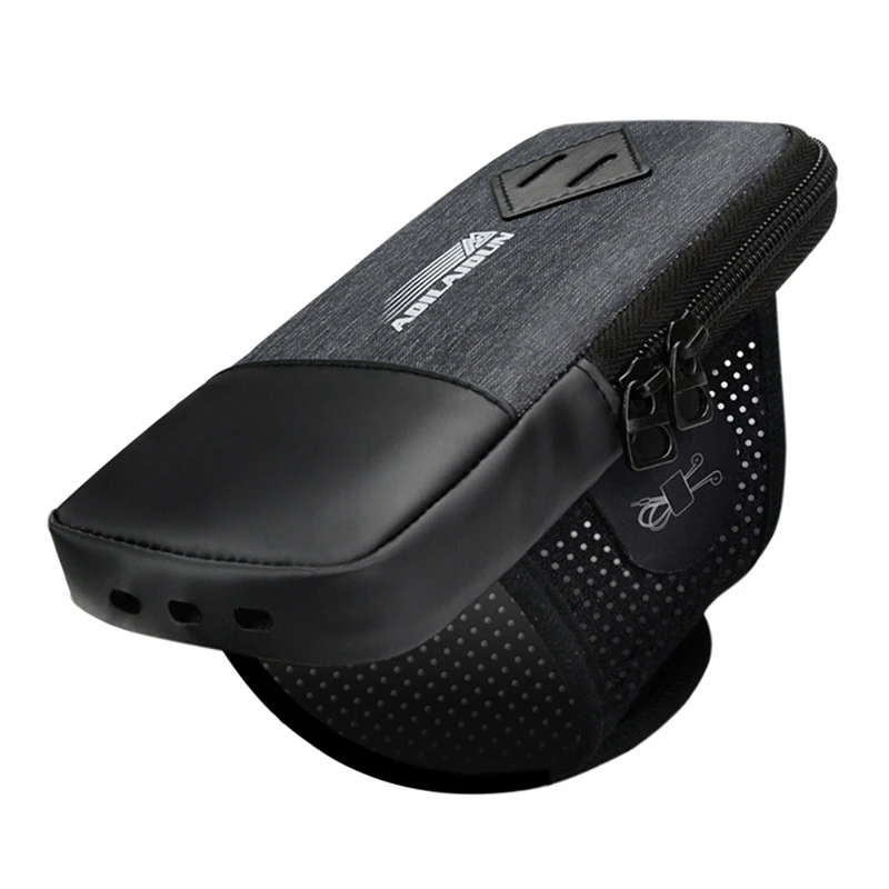 

ADILAIDUN Sports Arm Bag, Universal Arm Bag For Running Fitness Outdoor Travel With Earphone Hole,For Phone Key Earphone-Black