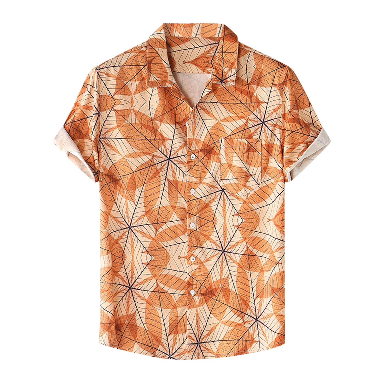 

Мужская хлопковая блузка с V-образным вырезом, Размеры s