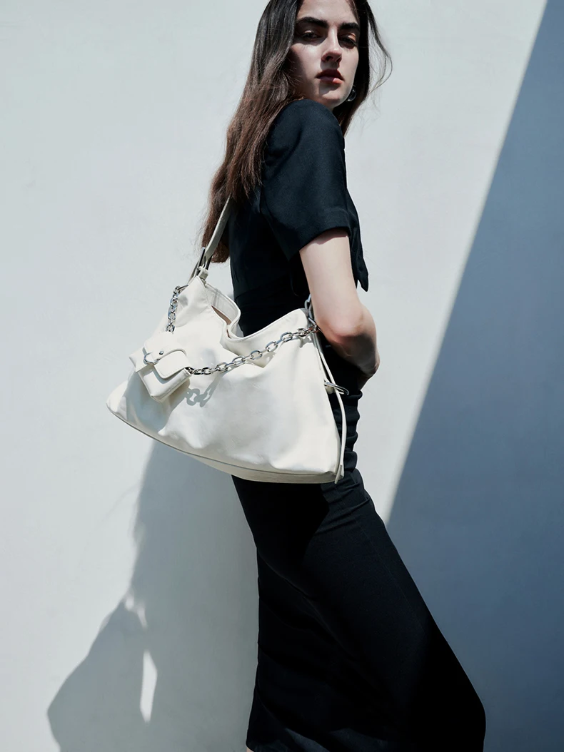 Модная женская сумка-тоут для мотоциклистов Сумка с монетницей серебристая