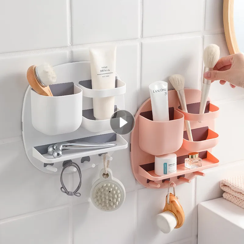 

Креативная многосетчатая полка для пульта дистанционного управления, многофункциональная настенная полка для хранения, полка без отверст...