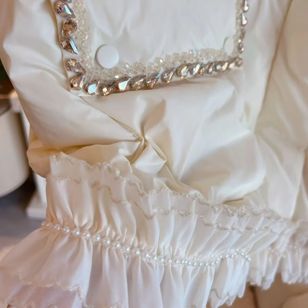 Роскошный стиль трендовый блестящий жилет с бриллиантами и бисером хлопковый