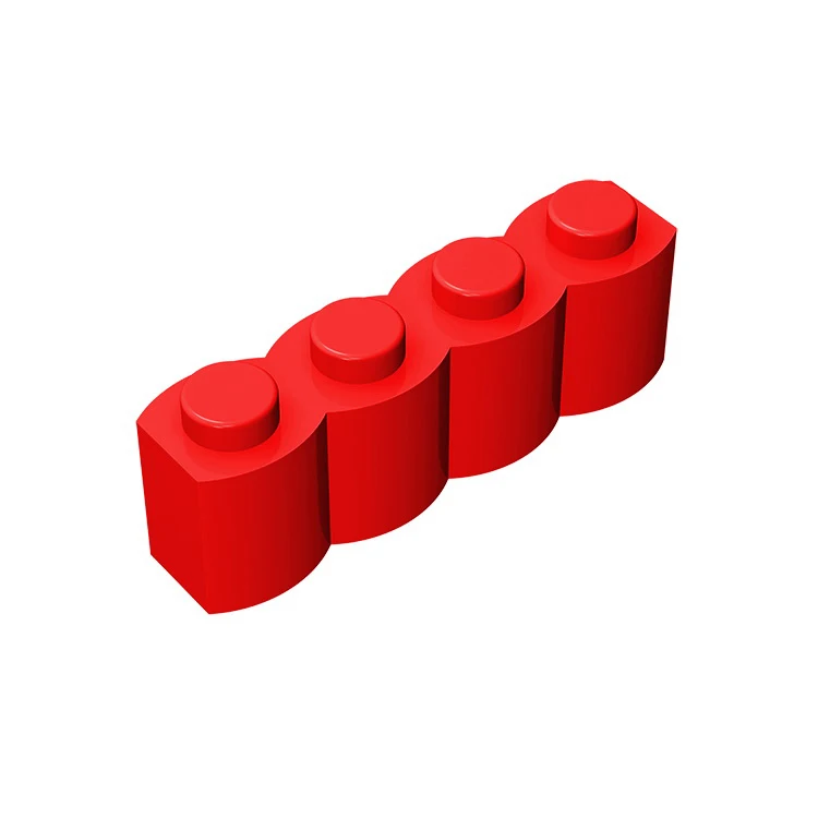

10 шт. MOC детали 30137 модифицированный кирпич 1x4 с бревенчатым профилем Palisade совместимый строительный блок частицы DIY детский мозг игрушка пода...