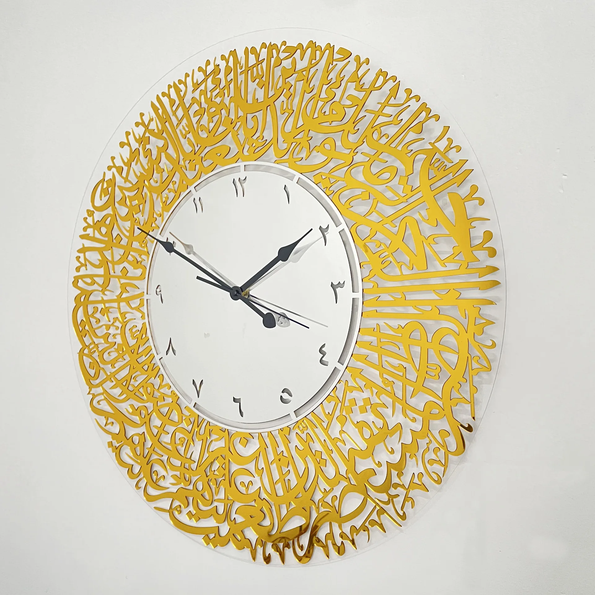 

Household personality style acrylic mirror decoration clocks and clocks can be used once indoor wall stickers wall clock murals