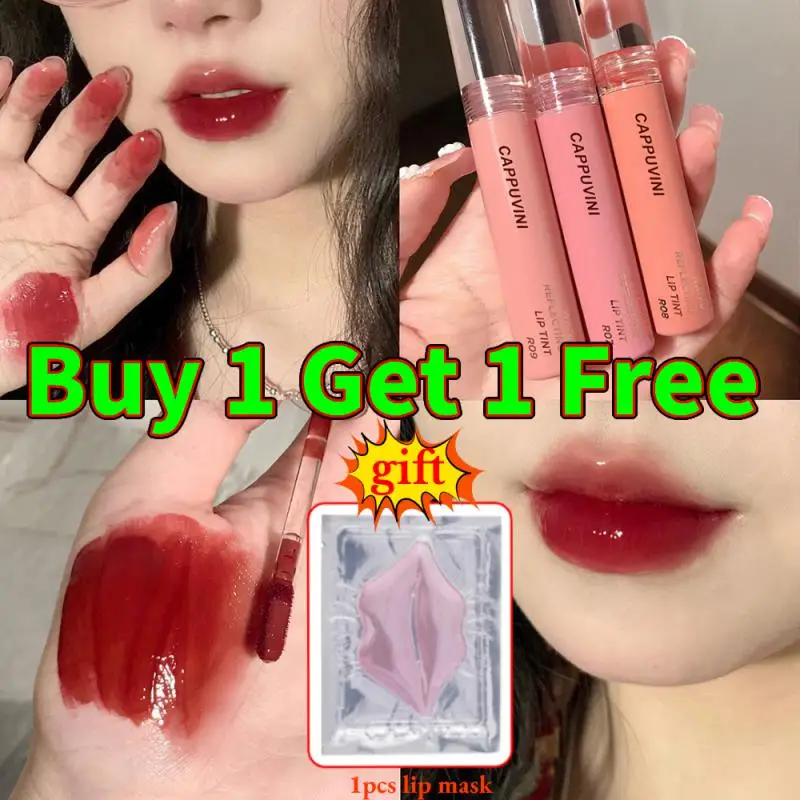 

Mirror Dyeing Lip Gloss Moisturizer Liquid Lipstick Lip Glaze Waterproof Long Lasting Red Lip Tint Korean Makeup Cosmetics