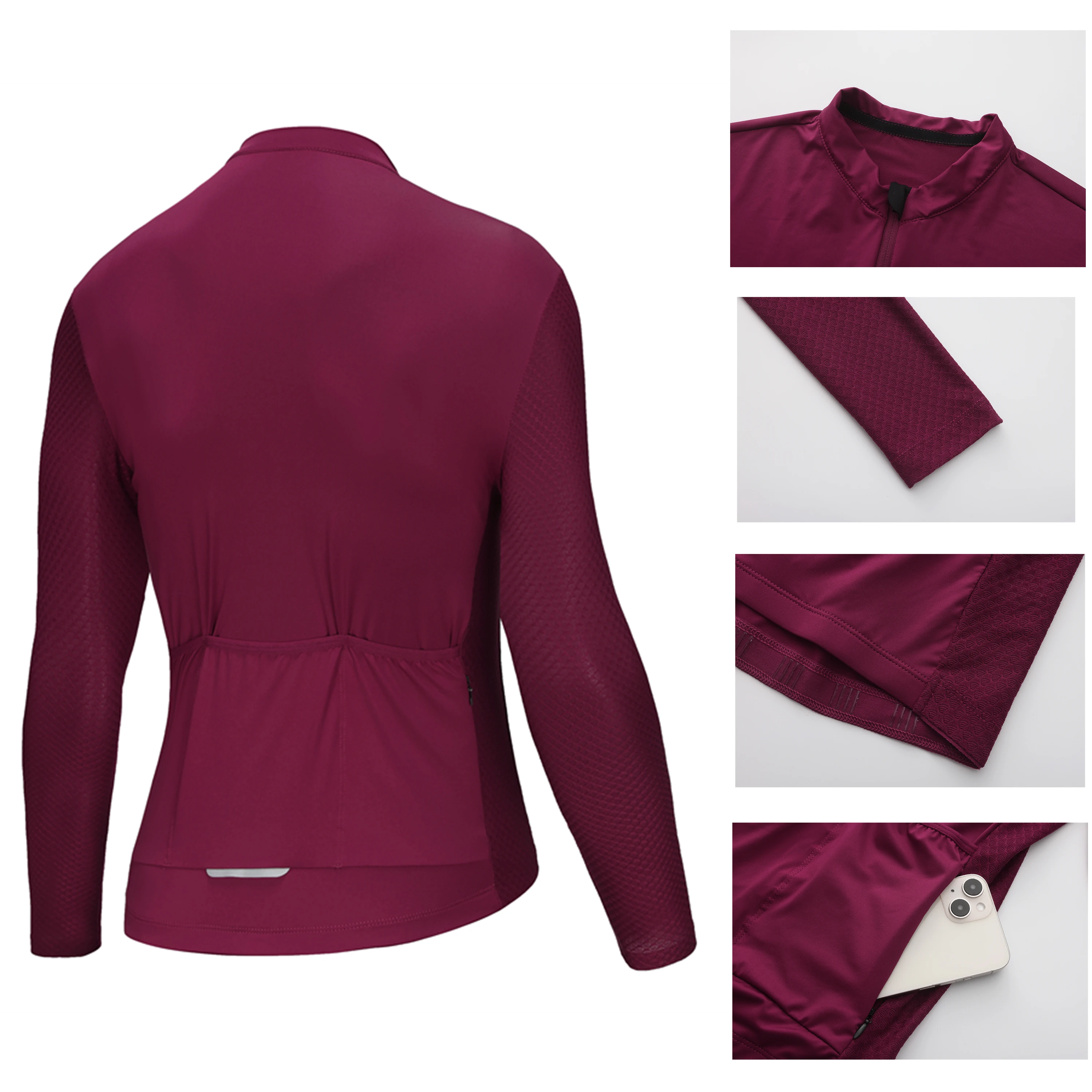 Веломайка Rsantce с длинным рукавом профессиональная летняя приталенная длинными