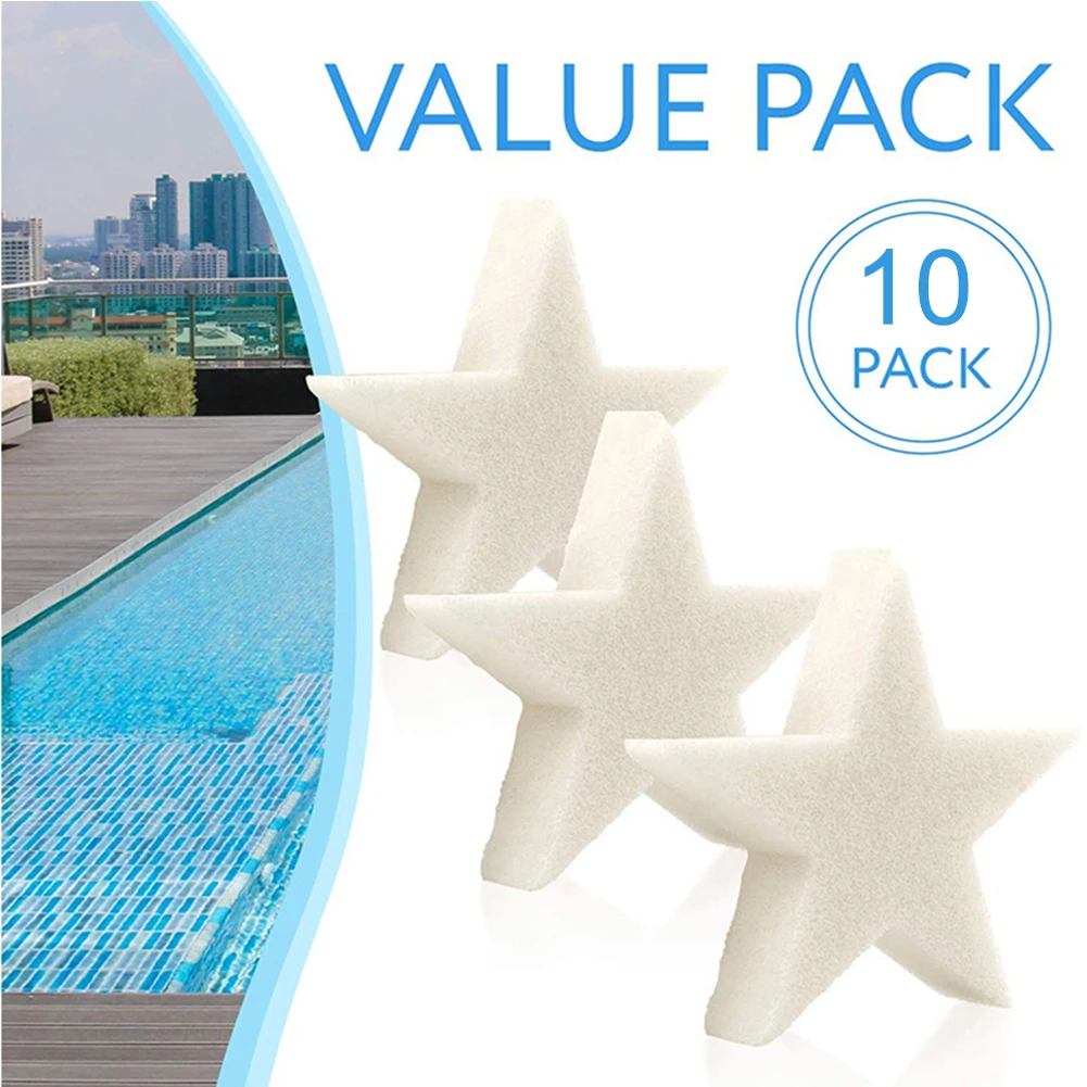

5/10Pcs Floating Oil Absorbing Sponge Pool Hot Tub SPA Filters Maintenance Kit Household Swimming Pool Tools