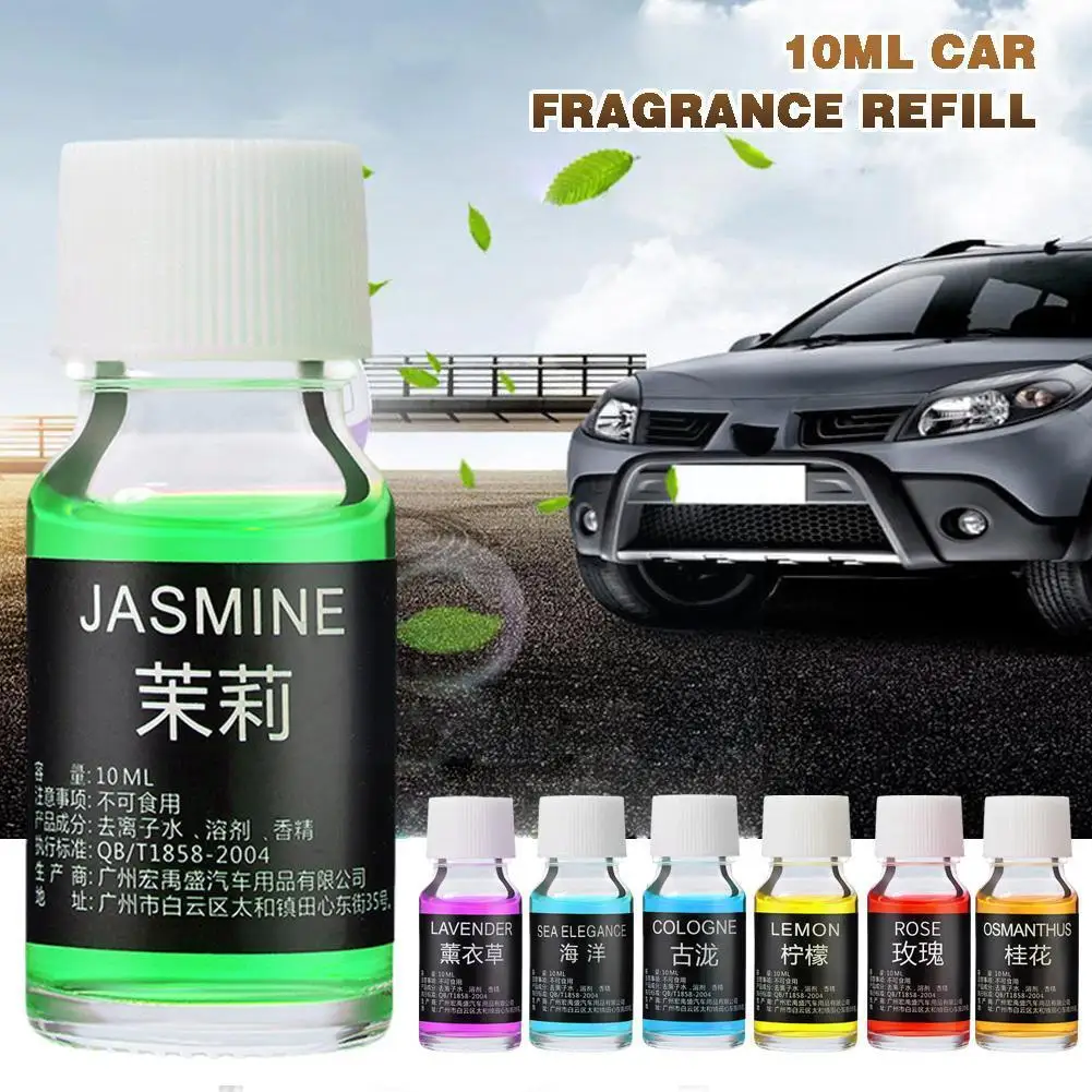 

10ml Auto Air Freshener Smell Car Styling Replenishment Natural Fragrance Essential Oil Flavoring Vents Plant Aromatherapy R0B3