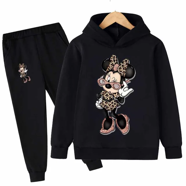 Kids Clothes Set Baby Boy/Girl T-Shirt + Shorts Minnie Mouse Clothing Cotton Cartoon Casual Tracksuit Children Baby Clothes Set 1