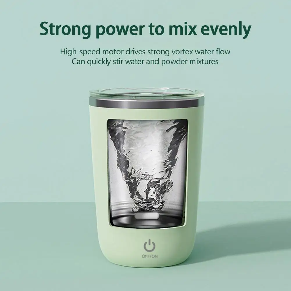 350ml Automatic Mixing Cup Electric Stainless Steel Rotating Self Stirring Coffee Milk Mug Blending Smart Mixer Water Bottle