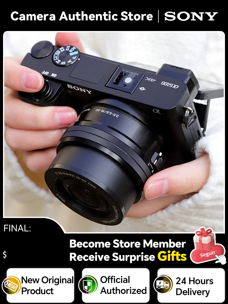Sony Alpha A6400 E-Mount APS-C беззеркальный корпус цифровой камеры или с объективом 16-50 мм компактная Профессиональная фотография (новинка)