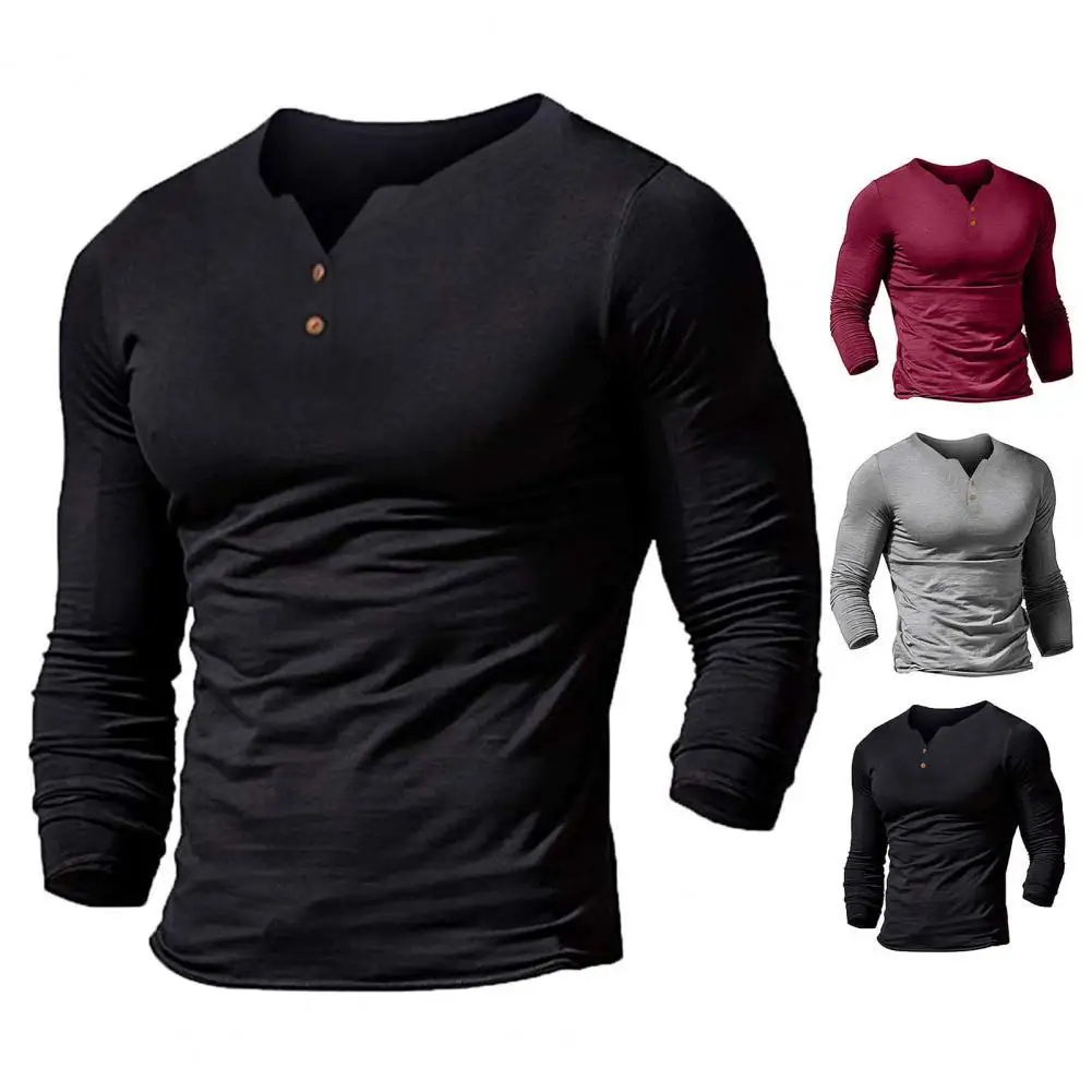 

T-shirt Basic Men T-shirt Fit High Quality Stylish Casual Men Autumn Top