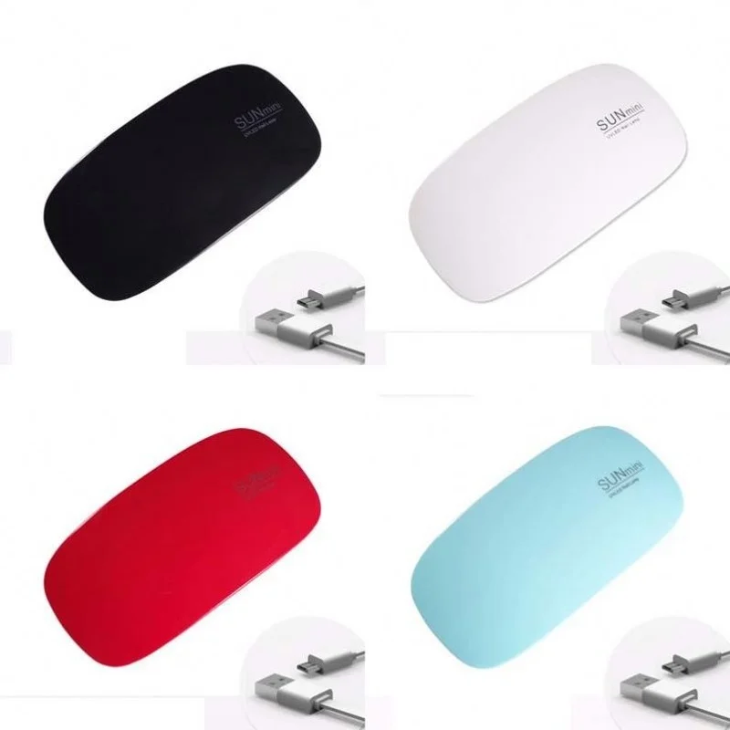 

6W Mini Nail Lamp UV LED Portable Mirco USB Cable Home Use UV Lamp for Drying Nail Gel Varnish 6 LEDS Dryer Nail Art Tools
