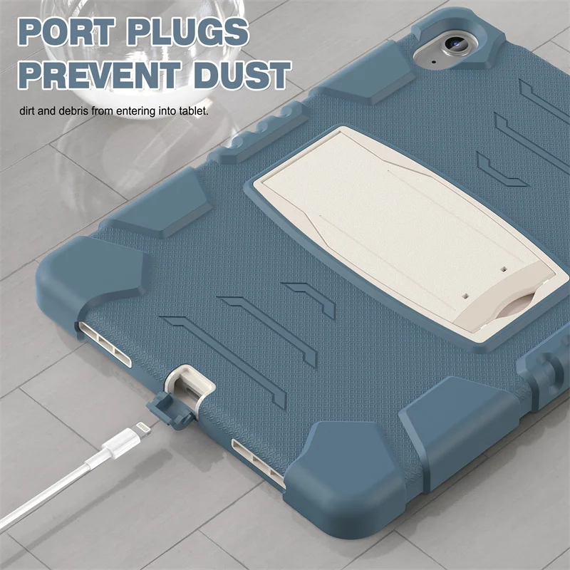 Противоударный силиконовый чехол для iPad 10 2 7 8 9 Gen Air 3 4 5 Mini 6 2018 Pro 11 дюймов