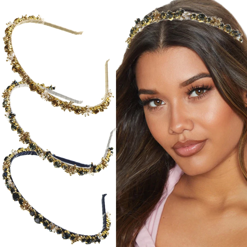 

Molans Full Rhinestone Headbands For Women Elegant Hairbands Crystal Alloy Hair Hoop Bezel Girls Hair Accessories Headwear