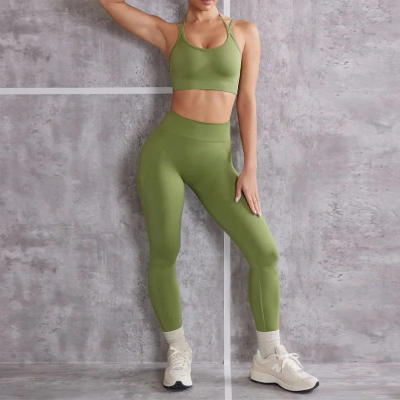 Женский комплект из 2 предметов бюстгальтер для йоги спортивный топы с высокой