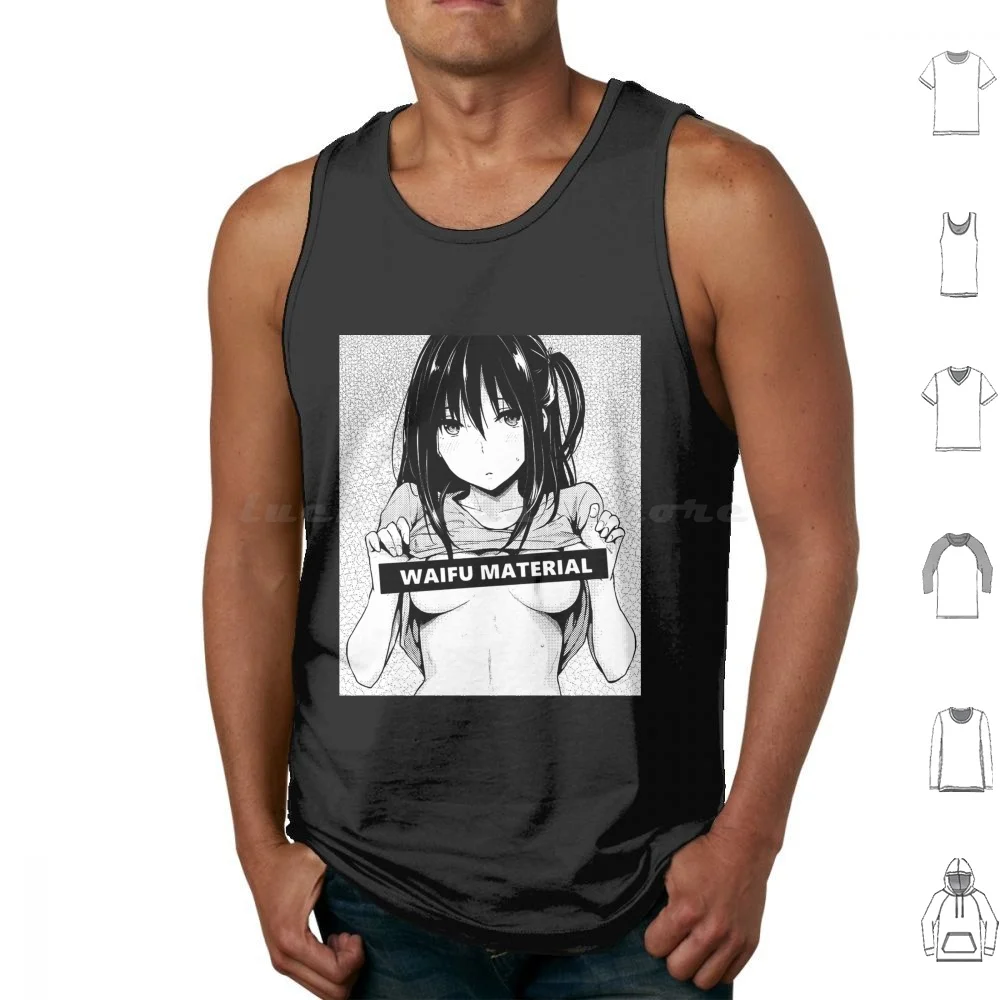 

Face Lewd Anime Neko Cosplay Gift Tank Tops Vest Sleeveless Hentai Anime Japan Manga Kawaii Lewd Ecchi Japanese Girl Meme