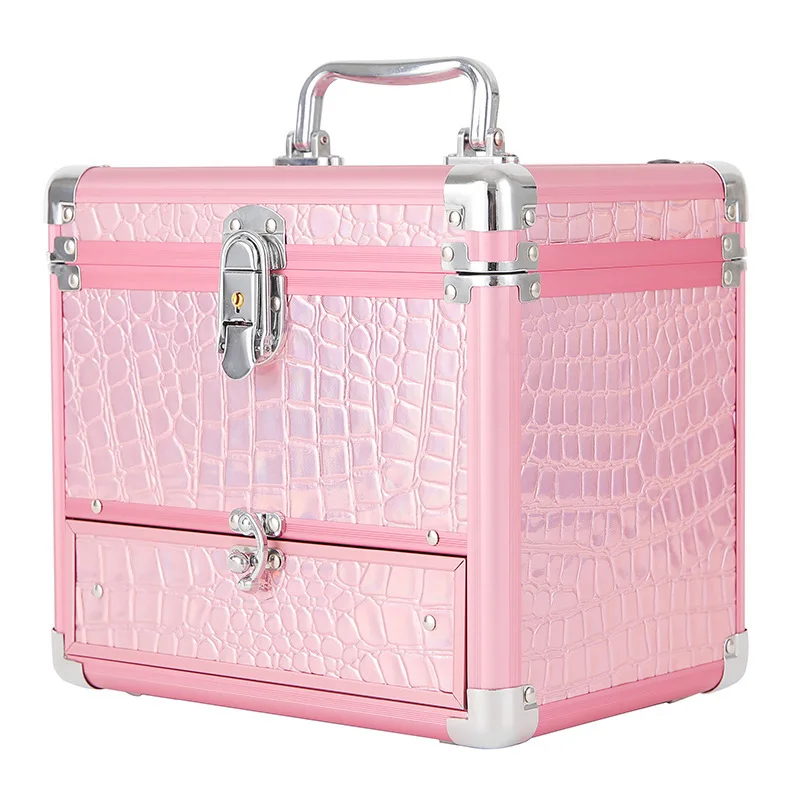 

Led Cosmetic Case with Light Large Capacity Portable Travel Cosmetic Case Makeup Artist Makeup Pack Nail Beauty Box Tattoo Box
