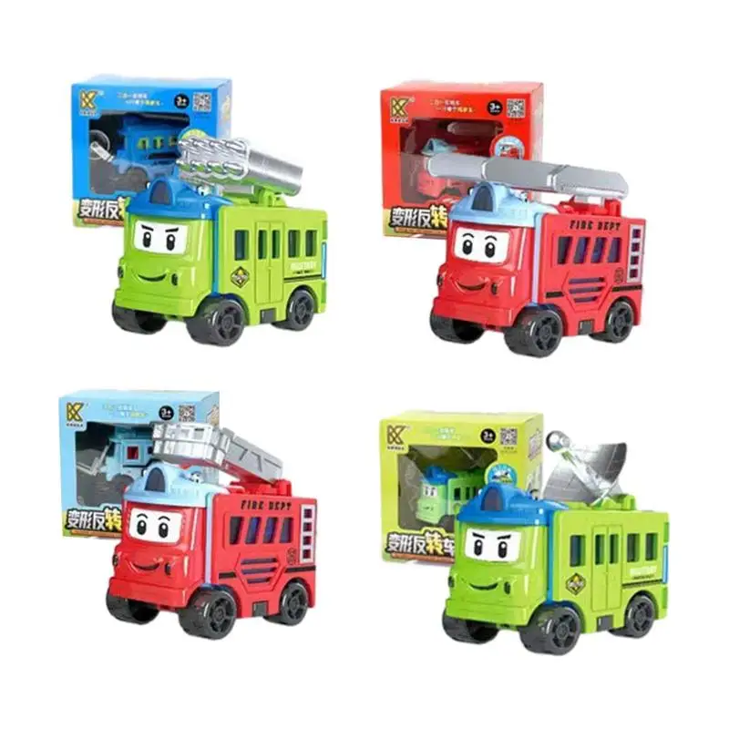 

School Bus Toy 4PCS Cartoon Pull Back Bus Toy For Children No Batter Vehicle Toy For Home Kindergarten Colorful Kids Toy For