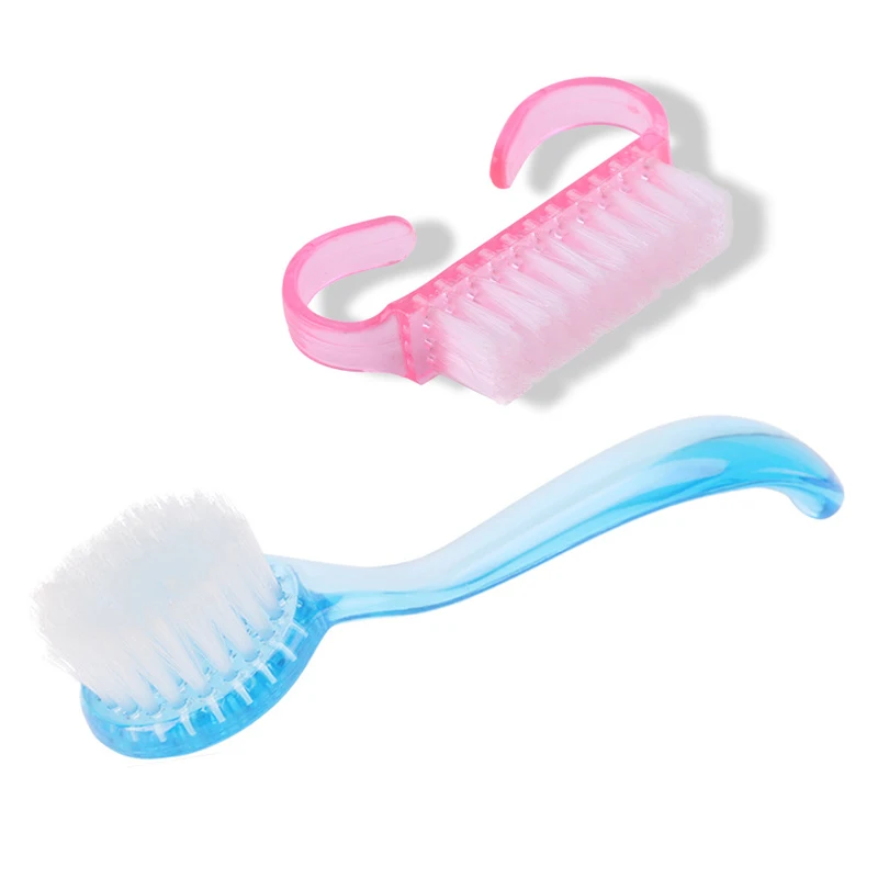 

2 Pcs Professional Manicure Tools Plastic Handle Brushes Clean Dust Nail Art Accessories Sets & Kits