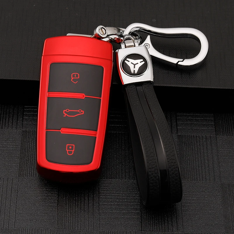 

For Volkswagen VW CC Passat B6 B7 Passat 3C CC TPU Car Remote Key Case Control Protective Cover Protecotr Fob Keyless Keychain