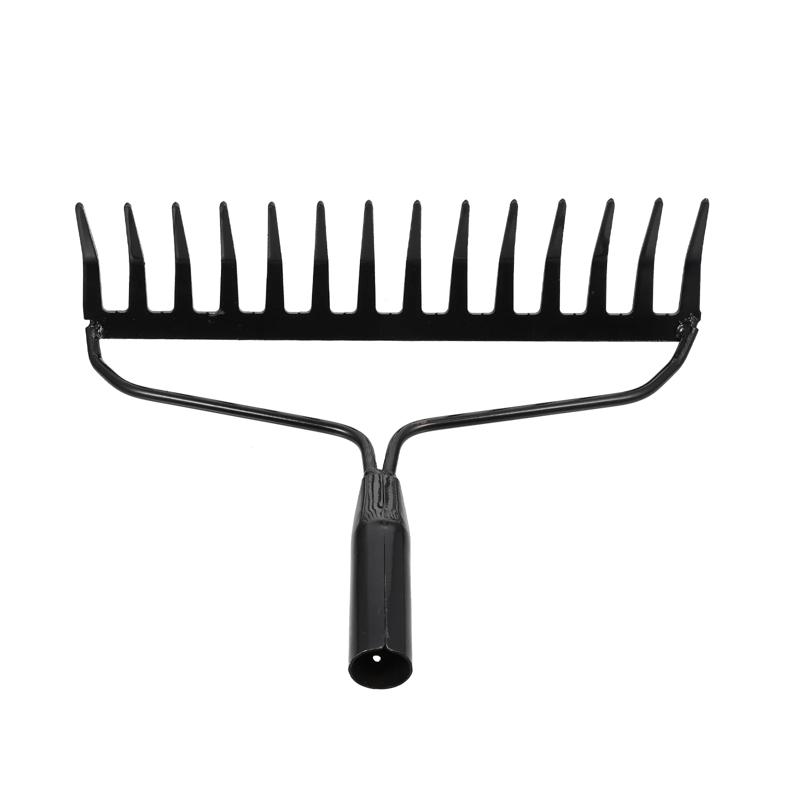 

Garden Rake Heavy Duty Cast Rake Without Handle Pitch Fork Replacement for Garden Grass Leaves Leaf Lawn Agricultural Tool