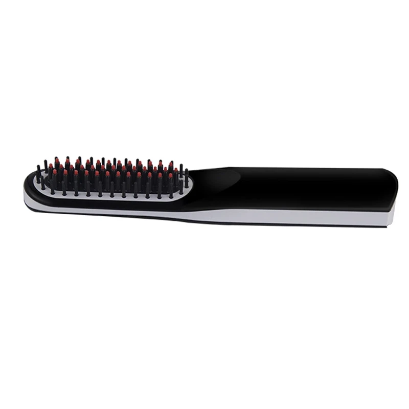 

Straight Hair Comb USB Rechargeable Beard Styling Comb Portable Hair Straightener