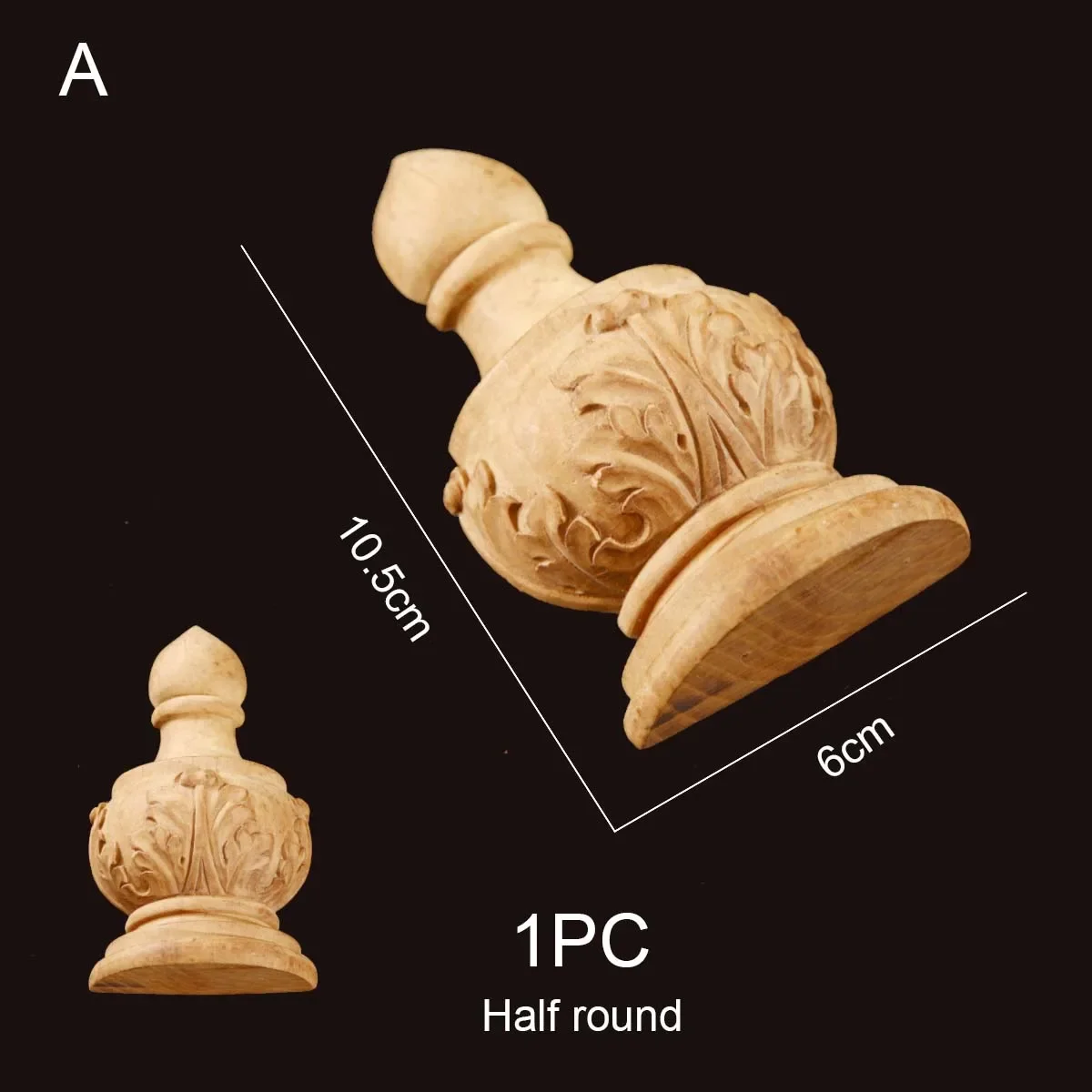 

Деревянный полукруглый колпачок для колонны