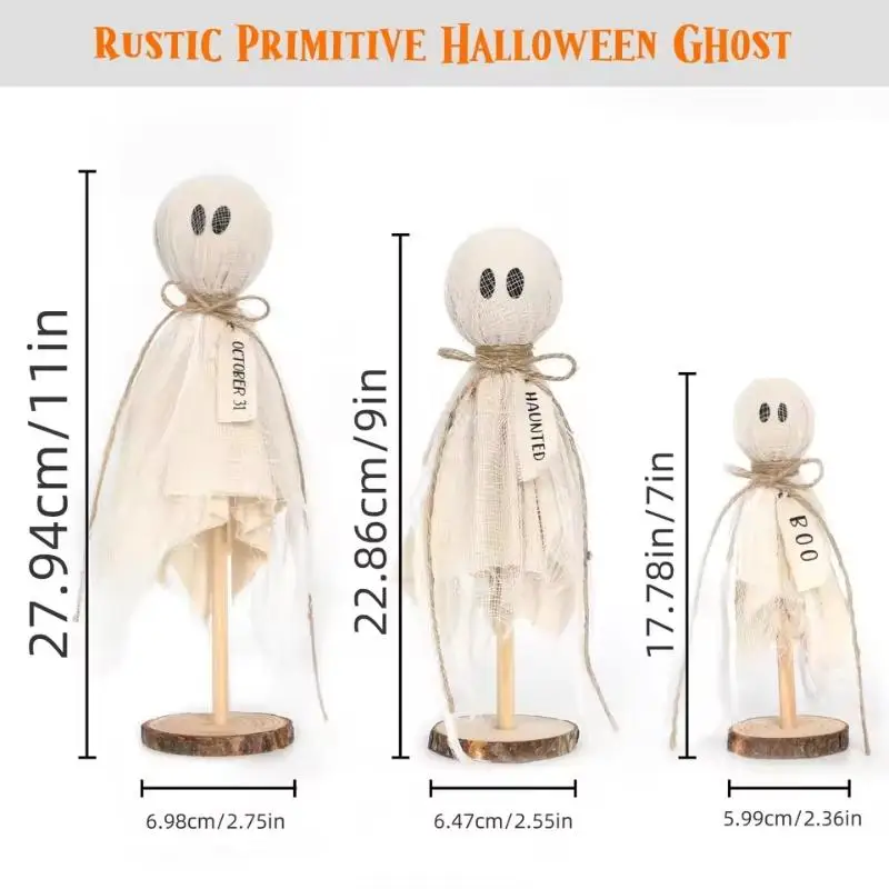 

Деревянные призраки для декора WHPHous