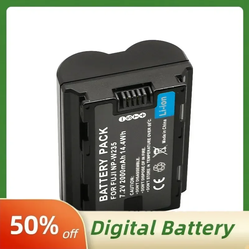 Литий-ионный цифровой аккумулятор 7.2V 2000mAh NP-W235 для Fujifilm X-T4, XT4, X-T5, X-H2, XH2S, GFX 50S II, перезаряжаемые батареи (art.: 3920dbdbeb67d) - 3920dbdbeb67d