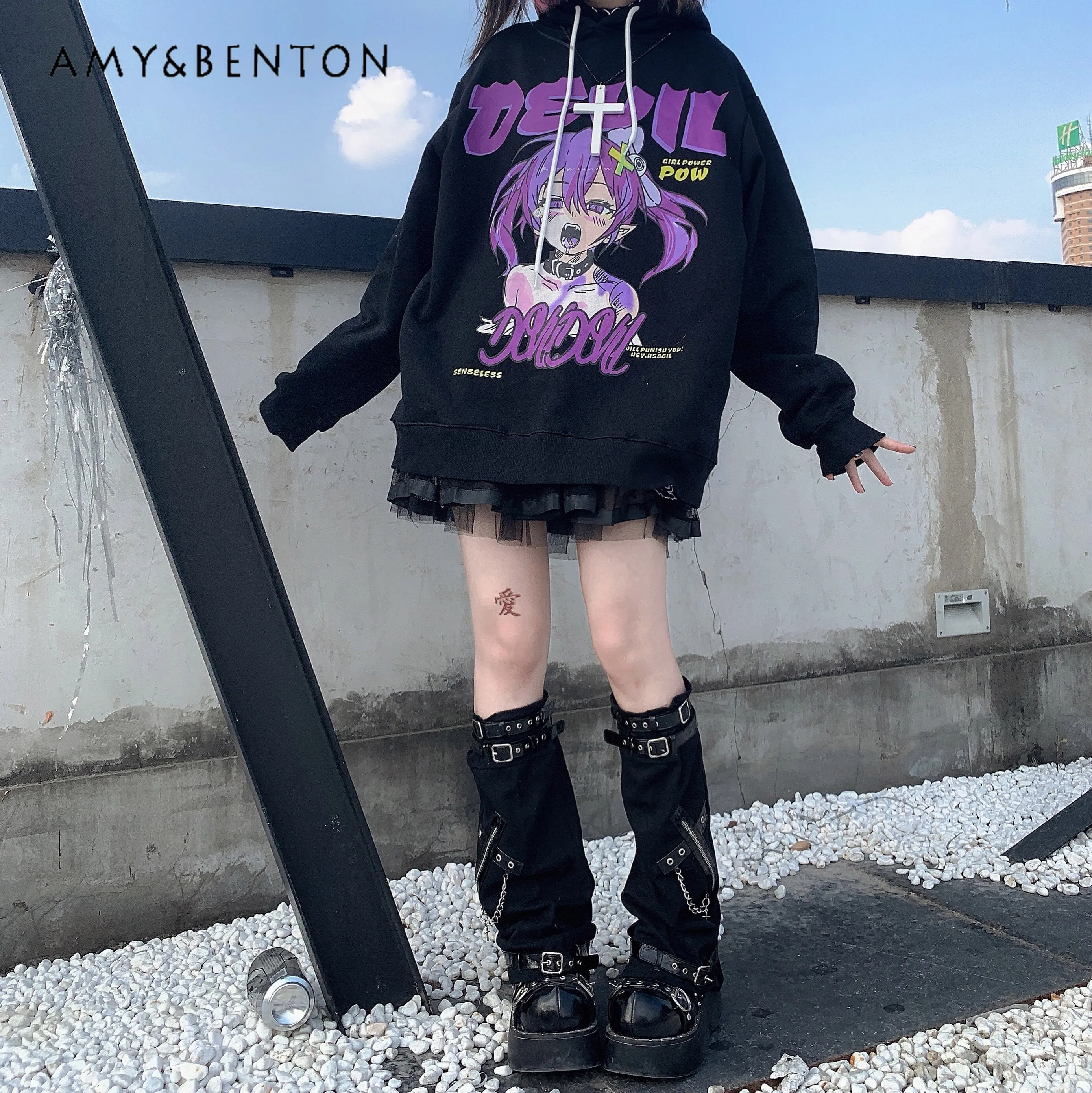 Оригинальные гетры Subculture в стиле панк-готика японские двумерные для девочек JK